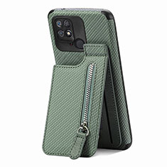 Funda Silicona Carcasa Ultrafina Goma con Magnetico S01D para Xiaomi Redmi 10 India Verde