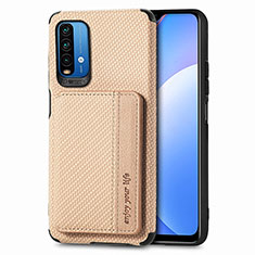 Funda Silicona Carcasa Ultrafina Goma con Magnetico S01D para Xiaomi Redmi 9 Power Oro