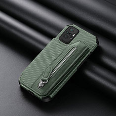 Funda Silicona Carcasa Ultrafina Goma con Magnetico S01D para Xiaomi Redmi Note 10 Pro Max Verde