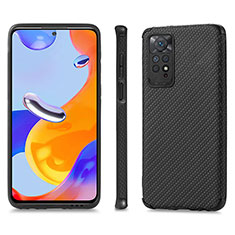 Funda Silicona Carcasa Ultrafina Goma con Magnetico S01D para Xiaomi Redmi Note 11 Pro 4G Negro