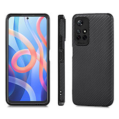 Funda Silicona Carcasa Ultrafina Goma con Magnetico S01D para Xiaomi Redmi Note 11S 5G Negro