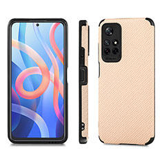 Funda Silicona Carcasa Ultrafina Goma con Magnetico S01D para Xiaomi Redmi Note 11S 5G Oro