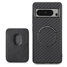 Funda Silicona Carcasa Ultrafina Goma con Magnetico S02D para Google Pixel 8 Pro 5G Negro