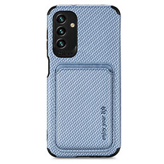 Funda Silicona Carcasa Ultrafina Goma con Magnetico S02D para Samsung Galaxy A04s Azul