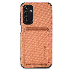 Funda Silicona Carcasa Ultrafina Goma con Magnetico S02D para Samsung Galaxy A04s Marron