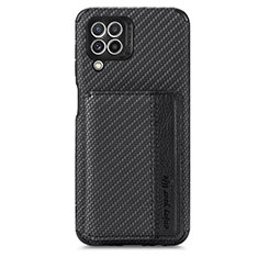 Funda Silicona Carcasa Ultrafina Goma con Magnetico S02D para Samsung Galaxy A22 4G Negro