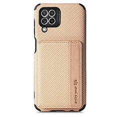 Funda Silicona Carcasa Ultrafina Goma con Magnetico S02D para Samsung Galaxy A22 4G Oro