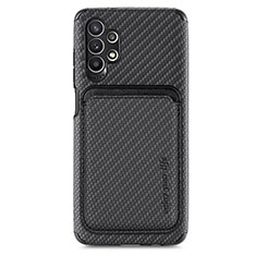 Funda Silicona Carcasa Ultrafina Goma con Magnetico S02D para Samsung Galaxy A32 4G Negro