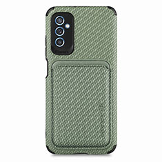 Funda Silicona Carcasa Ultrafina Goma con Magnetico S02D para Samsung Galaxy M52 5G Verde