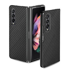 Funda Silicona Carcasa Ultrafina Goma con Magnetico S02D para Samsung Galaxy Z Fold3 5G Negro