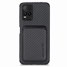 Funda Silicona Carcasa Ultrafina Goma con Magnetico S02D para Vivo Y21 Negro