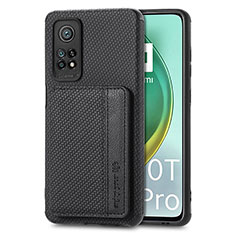 Funda Silicona Carcasa Ultrafina Goma con Magnetico S02D para Xiaomi Mi 10T Pro 5G Negro