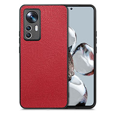 Funda Silicona Carcasa Ultrafina Goma con Magnetico S02D para Xiaomi Mi 12T Pro 5G Rojo