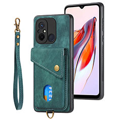 Funda Silicona Carcasa Ultrafina Goma con Magnetico S02D para Xiaomi Poco C55 Verde