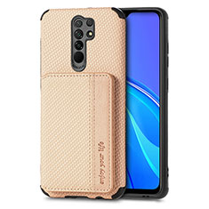 Funda Silicona Carcasa Ultrafina Goma con Magnetico S02D para Xiaomi Poco M2 Oro