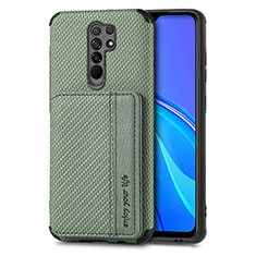 Funda Silicona Carcasa Ultrafina Goma con Magnetico S02D para Xiaomi Poco M2 Verde