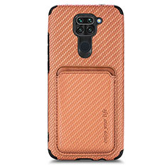 Funda Silicona Carcasa Ultrafina Goma con Magnetico S02D para Xiaomi Redmi 10X 4G Marron