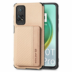 Funda Silicona Carcasa Ultrafina Goma con Magnetico S02D para Xiaomi Redmi K30S 5G Oro