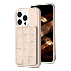 Funda Silicona Carcasa Ultrafina Goma con Magnetico S03D para Apple iPhone 13 Pro Oro