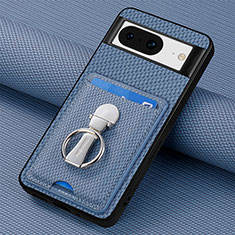 Funda Silicona Carcasa Ultrafina Goma con Magnetico S03D para Google Pixel 8 5G Azul