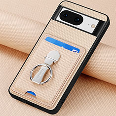 Funda Silicona Carcasa Ultrafina Goma con Magnetico S03D para Google Pixel 8 5G Oro