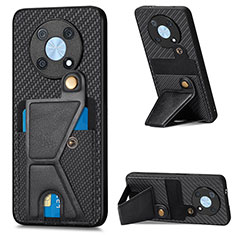 Funda Silicona Carcasa Ultrafina Goma con Magnetico S03D para Huawei Enjoy 50 Pro Negro