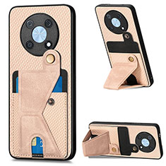 Funda Silicona Carcasa Ultrafina Goma con Magnetico S03D para Huawei Enjoy 50 Pro Oro