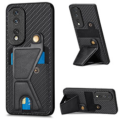 Funda Silicona Carcasa Ultrafina Goma con Magnetico S03D para Huawei Honor 80 Pro Flat 5G Negro