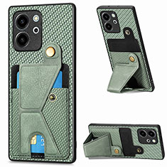 Funda Silicona Carcasa Ultrafina Goma con Magnetico S03D para Huawei Honor 80 SE 5G Verde