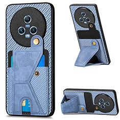 Funda Silicona Carcasa Ultrafina Goma con Magnetico S03D para Huawei Honor Magic5 5G Azul