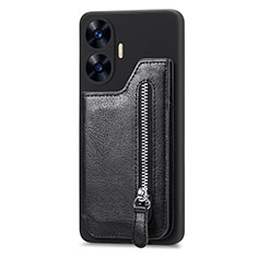 Funda Silicona Carcasa Ultrafina Goma con Magnetico S03D para Realme C55 Negro