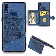 Funda Silicona Carcasa Ultrafina Goma con Magnetico S03D para Samsung Galaxy A10s Azul