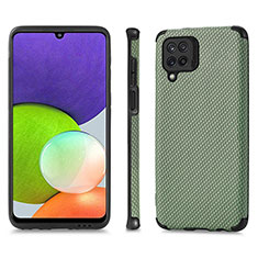 Funda Silicona Carcasa Ultrafina Goma con Magnetico S03D para Samsung Galaxy A22 4G Verde