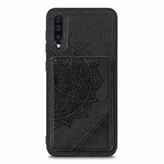 Funda Silicona Carcasa Ultrafina Goma con Magnetico S03D para Samsung Galaxy A30S Negro