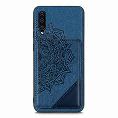 Funda Silicona Carcasa Ultrafina Goma con Magnetico S03D para Samsung Galaxy A50 Azul