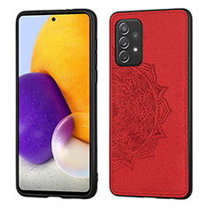 Funda Silicona Carcasa Ultrafina Goma con Magnetico S03D para Samsung Galaxy A52 4G Rojo