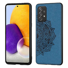 Funda Silicona Carcasa Ultrafina Goma con Magnetico S03D para Samsung Galaxy A52s 5G Azul