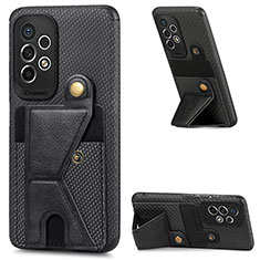 Funda Silicona Carcasa Ultrafina Goma con Magnetico S03D para Samsung Galaxy A53 5G Negro