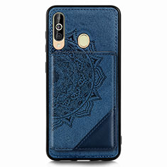 Funda Silicona Carcasa Ultrafina Goma con Magnetico S03D para Samsung Galaxy A60 Azul