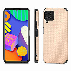 Funda Silicona Carcasa Ultrafina Goma con Magnetico S03D para Samsung Galaxy F62 5G Oro