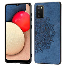 Funda Silicona Carcasa Ultrafina Goma con Magnetico S03D para Samsung Galaxy M02s Azul