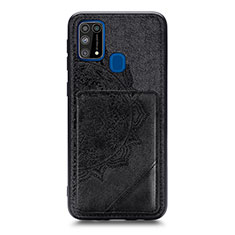 Funda Silicona Carcasa Ultrafina Goma con Magnetico S03D para Samsung Galaxy M31 Negro