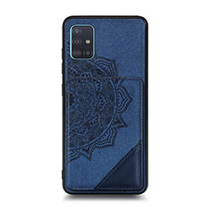Funda Silicona Carcasa Ultrafina Goma con Magnetico S03D para Samsung Galaxy M40S Azul