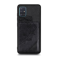 Funda Silicona Carcasa Ultrafina Goma con Magnetico S03D para Samsung Galaxy M40S Negro