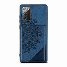 Funda Silicona Carcasa Ultrafina Goma con Magnetico S03D para Samsung Galaxy Note 20 5G Azul