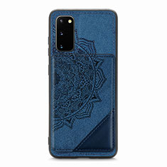 Funda Silicona Carcasa Ultrafina Goma con Magnetico S03D para Samsung Galaxy S20 Azul