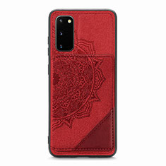 Funda Silicona Carcasa Ultrafina Goma con Magnetico S03D para Samsung Galaxy S20 Rojo