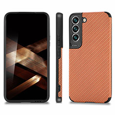 Funda Silicona Carcasa Ultrafina Goma con Magnetico S03D para Samsung Galaxy S25 5G Marron