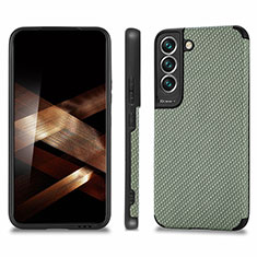 Funda Silicona Carcasa Ultrafina Goma con Magnetico S03D para Samsung Galaxy S25 Plus 5G Verde