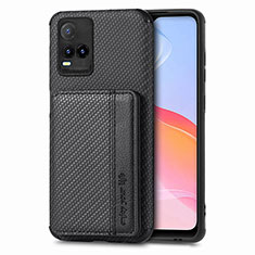 Funda Silicona Carcasa Ultrafina Goma con Magnetico S03D para Vivo Y21e Negro